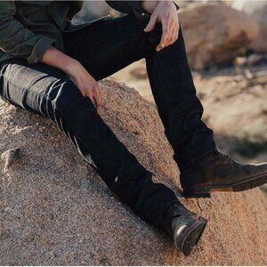 Tobacco Motorwear Mens Black Jeans - Kevlar Lined Sz 32